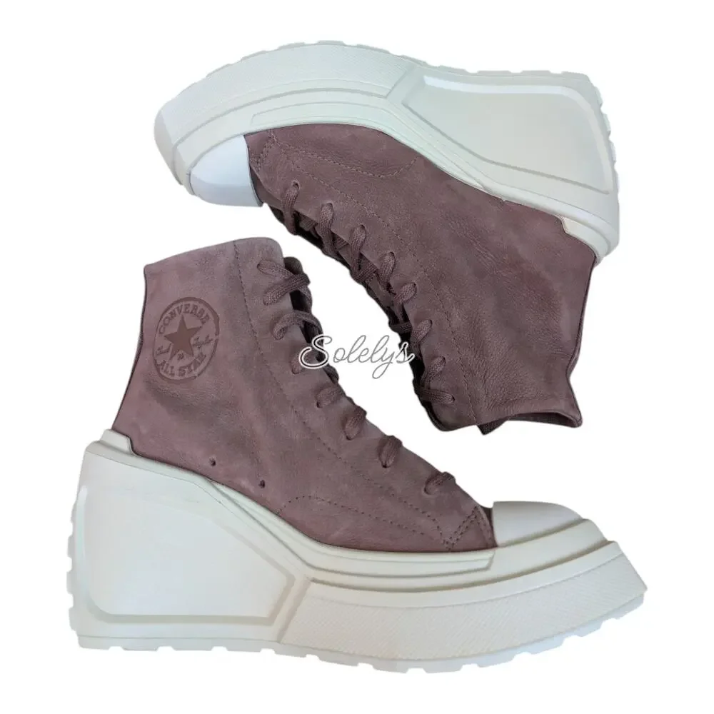 Converse Chuck 70 De Luxe Wedge Platform Suede Nubuck Bear Nap Miso Brown 7.5